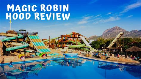 Robin hood resort - 4,230 reviews. #3 of 10 hotels in El Albir. Location. Cleanliness. Service. Value. Travellers' Choice. In Magic Robin Hood Lodge Resort you can experience the adventures of Robin Hood, in a resort fully themed in medieval times, with comfortable cabins and a water park of last generation. The resort is divided into four areas of cabins, a large ...